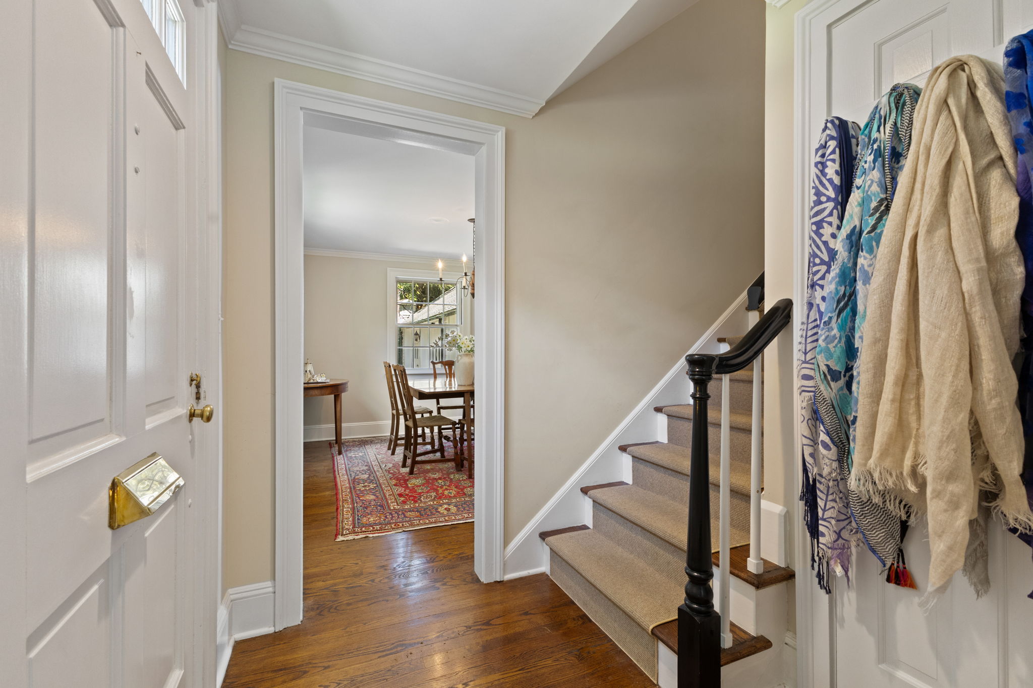 Entry Hall looking into Dining Room