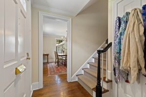 Entry Hall looking into Dining Room