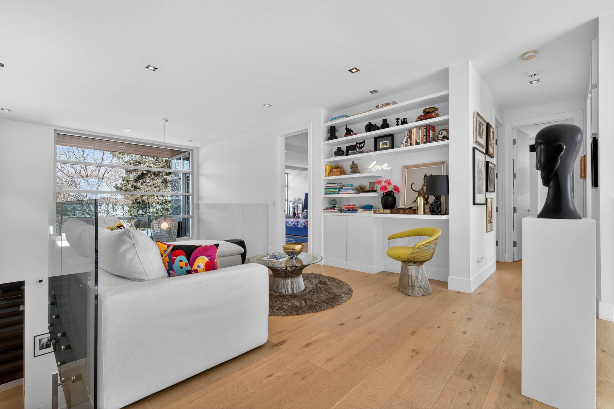 Private loft overlooking the main level