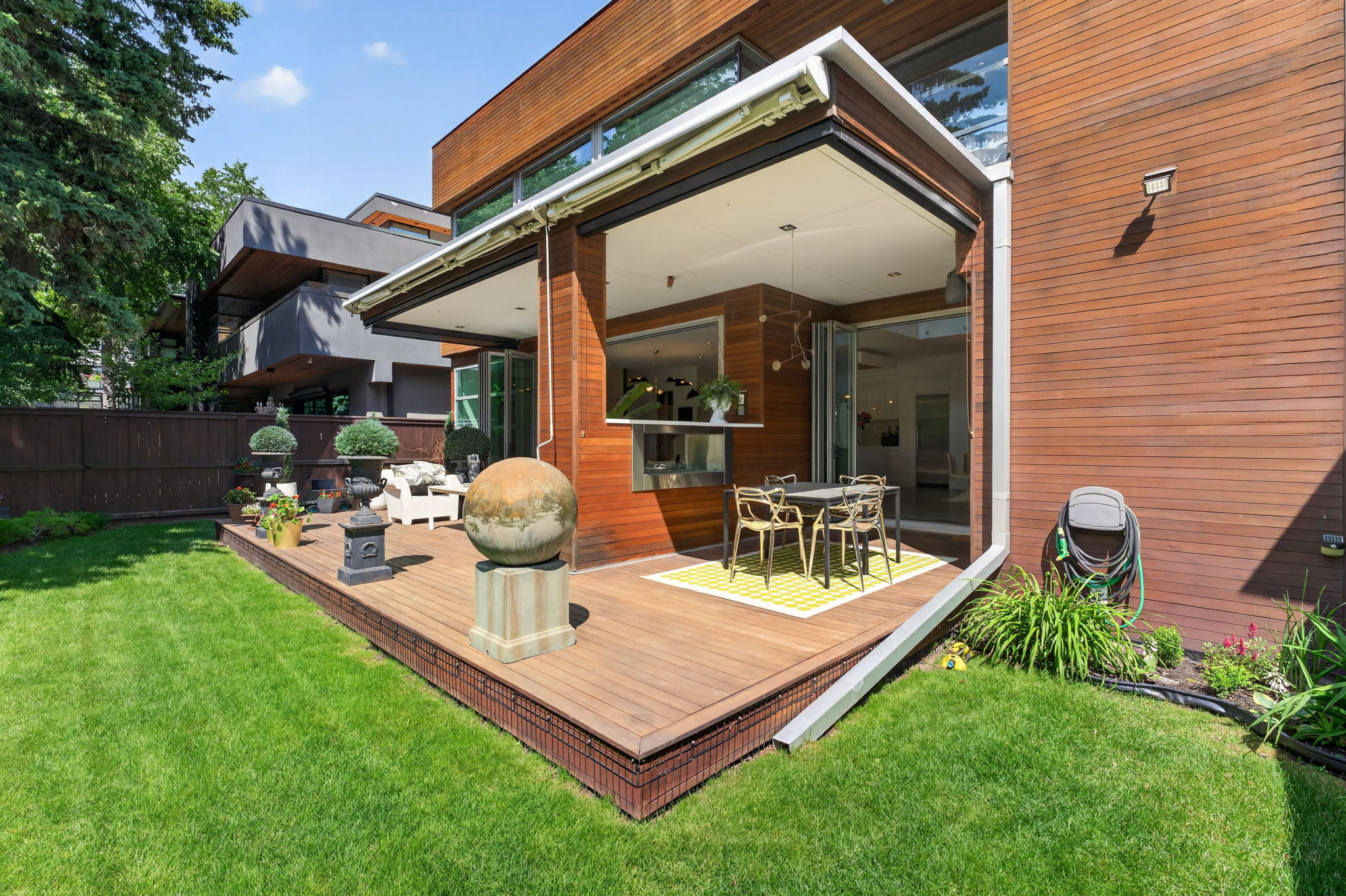 Backs directly onto the Calgary Golf & Country Club