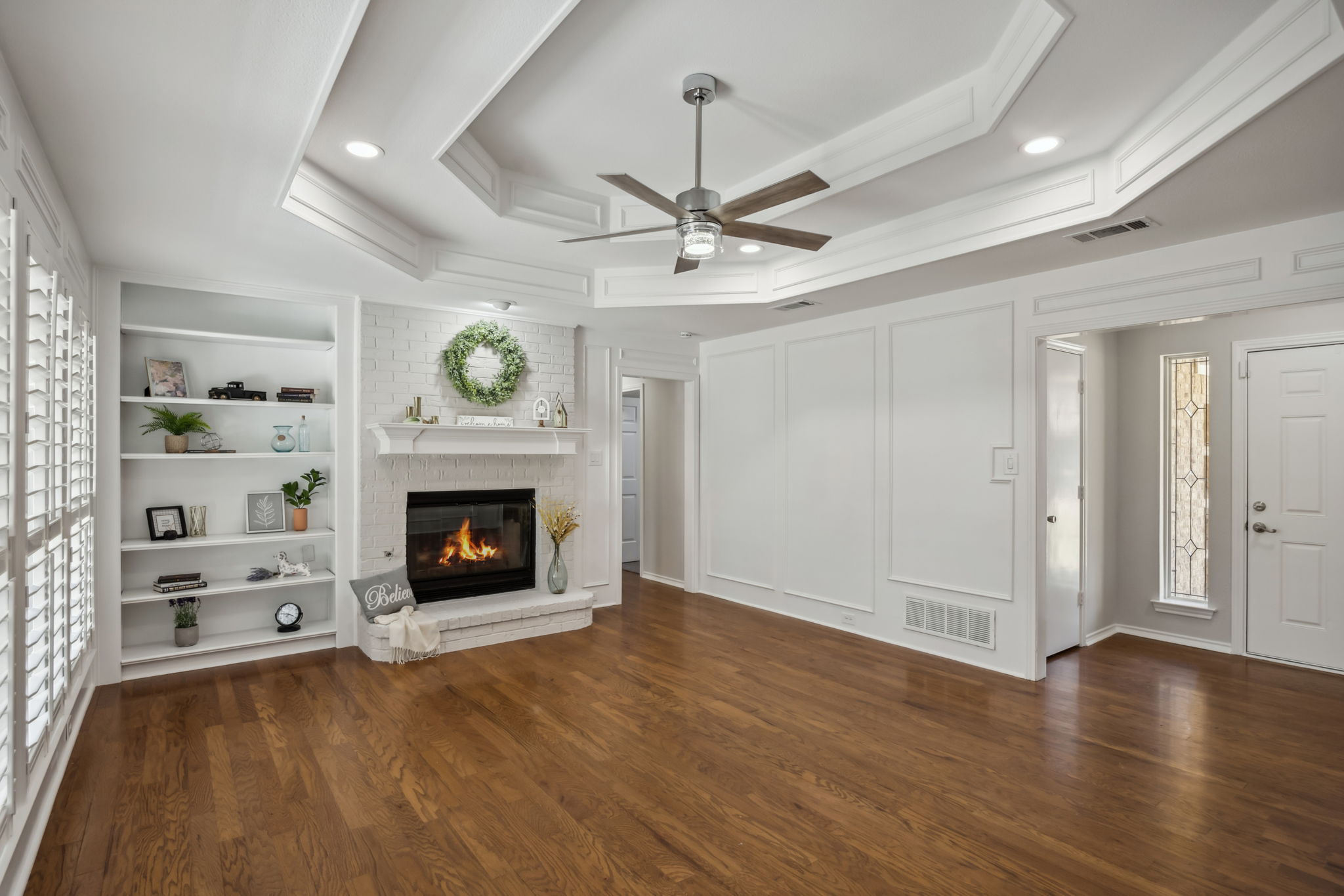 This view is from the Breakfast Room and Kitchen.