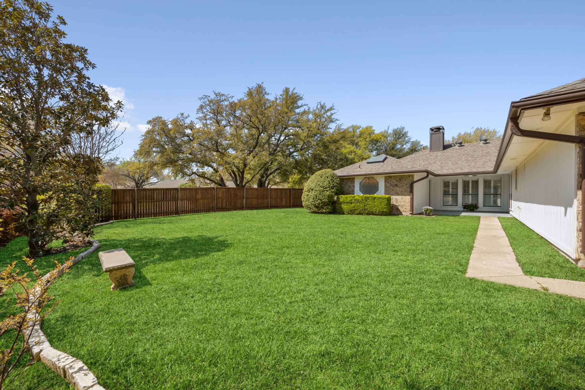 View from the back fence.