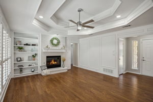 This view is from the Breakfast Room and Kitchen.