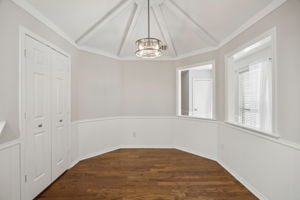 This Roomy Breakfast Room is perfect place to gather for quick meals or kids doing homework while dinner is being prepared!