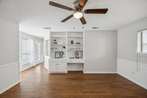 One more view of the flex room - the half bath is just to the left - another view of the patio door leading to the backyard!