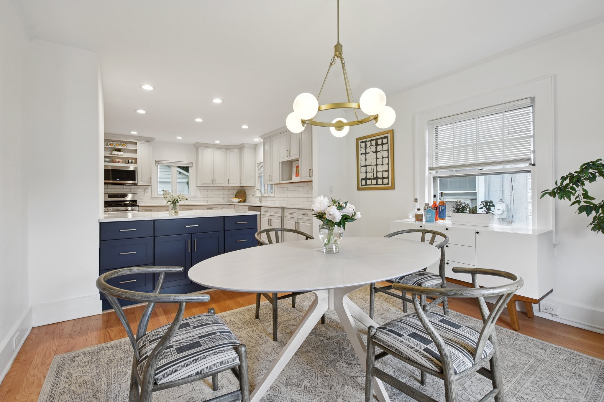 Fresh, bright kitchen flows seamlessly into the dining area and adjacent family room—so whether you’re hosting brunch or movie night, you’ll never miss a moment!
