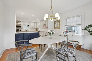 Fresh, bright kitchen flows seamlessly into the dining area and adjacent family room—so whether you’re hosting brunch or movie night, you’ll never miss a moment!