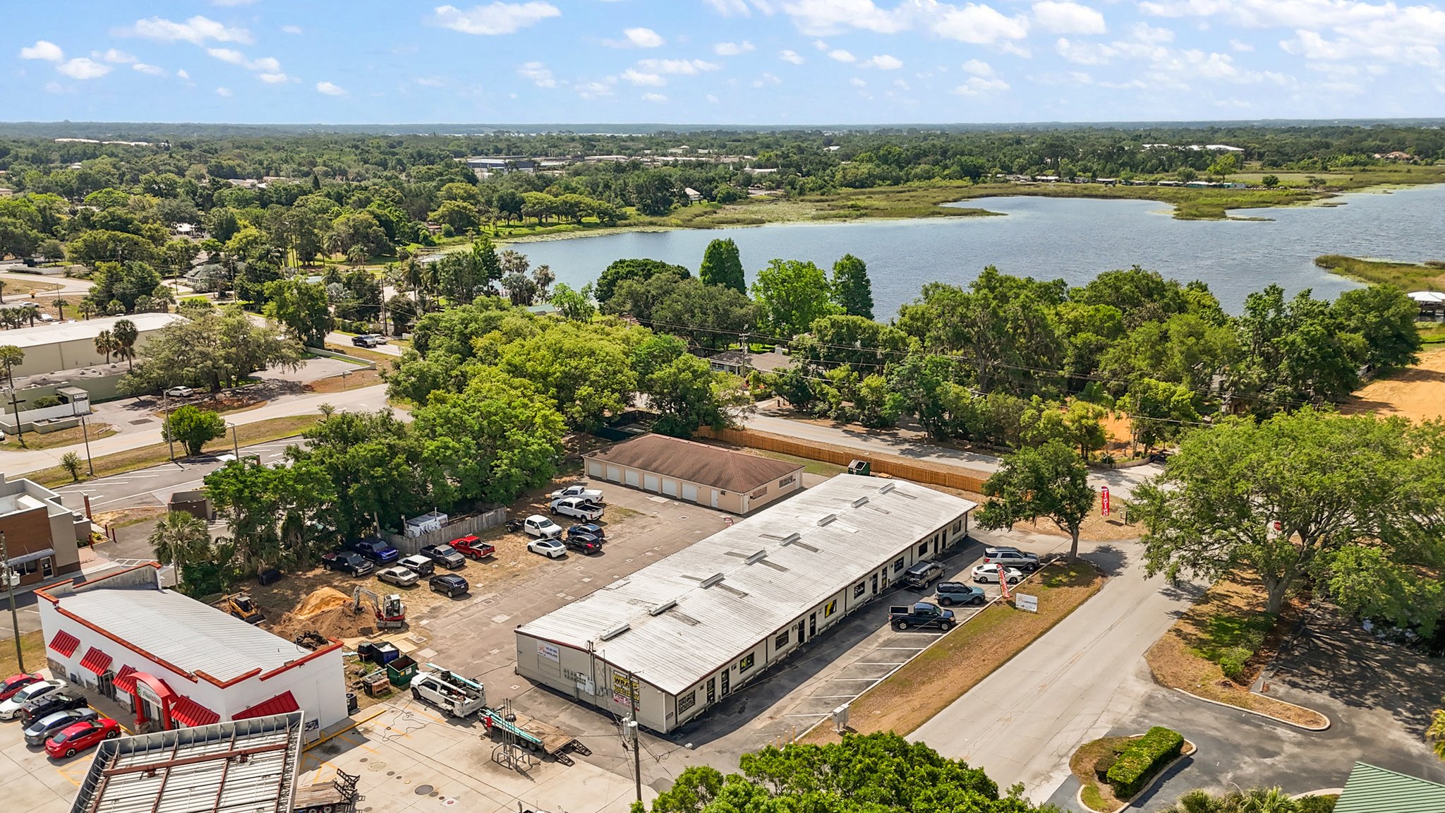 Storage units in back building