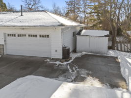 Extra parking pad & storage shed