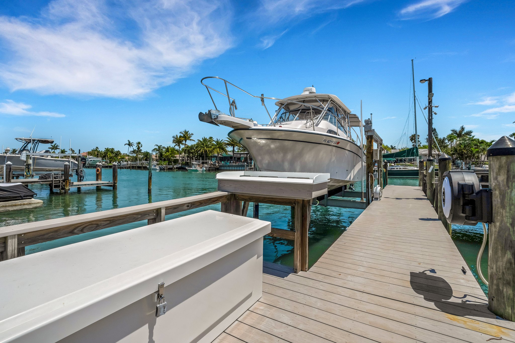 Fishing Table and Dock Boxes, Ready for your next adventure