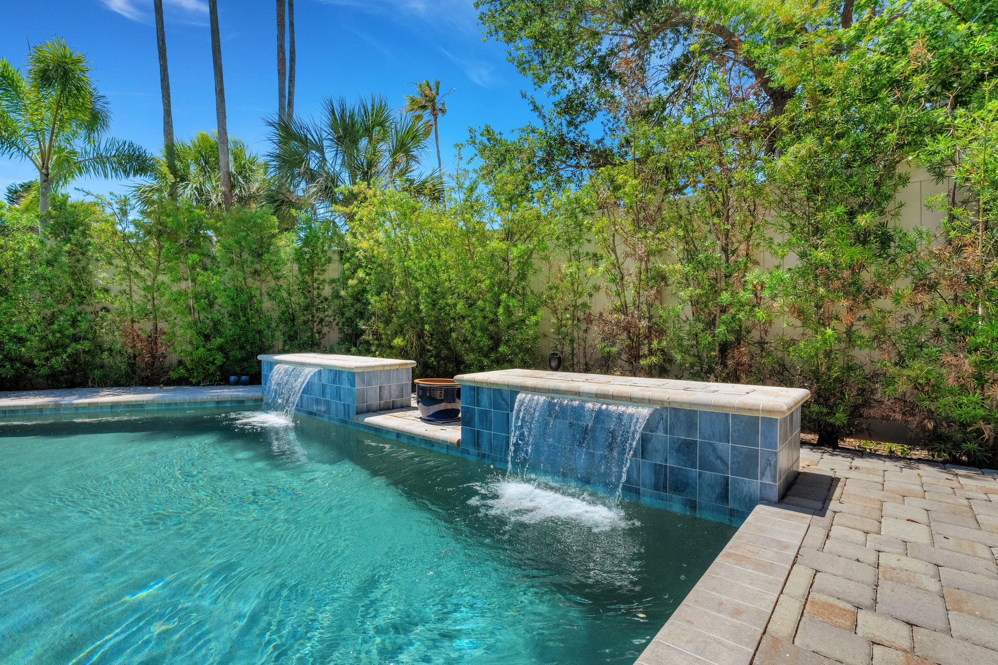 Waterfall Saltwater Pool