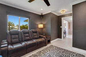 Bedroom 2 / Media Room with Built In Surround Sound Speakers