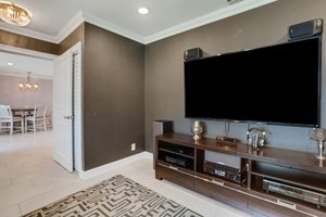 Bedroom 2 / Media Room with Built In Surround Sound Speakers