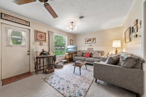 Living room at the back of the house.
