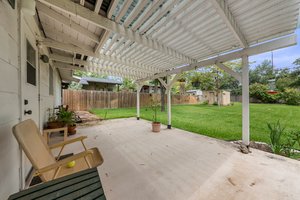 Covered patio.