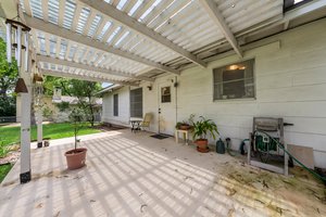 Covered patio.
