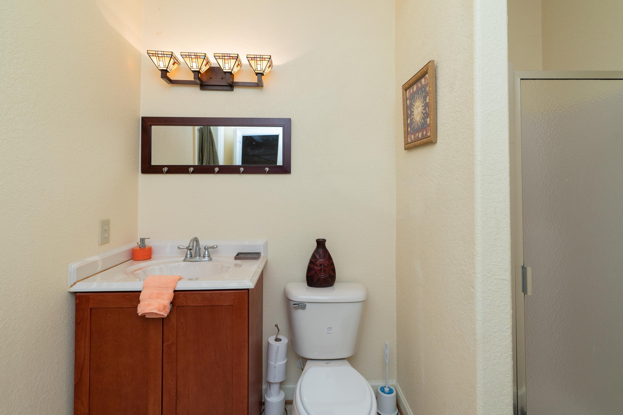 Bathroom upstairs.