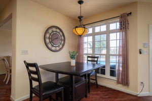 Breakfast Nook off the living room.  Open floor plan in this area.
