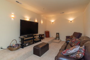 Upstairs Room 2 is a perfect theater room.