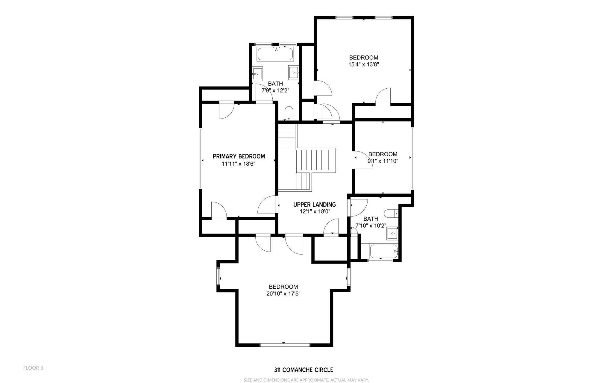 Upper Floor Floorplan