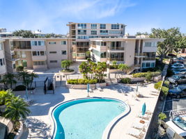 View from Pool towards Building