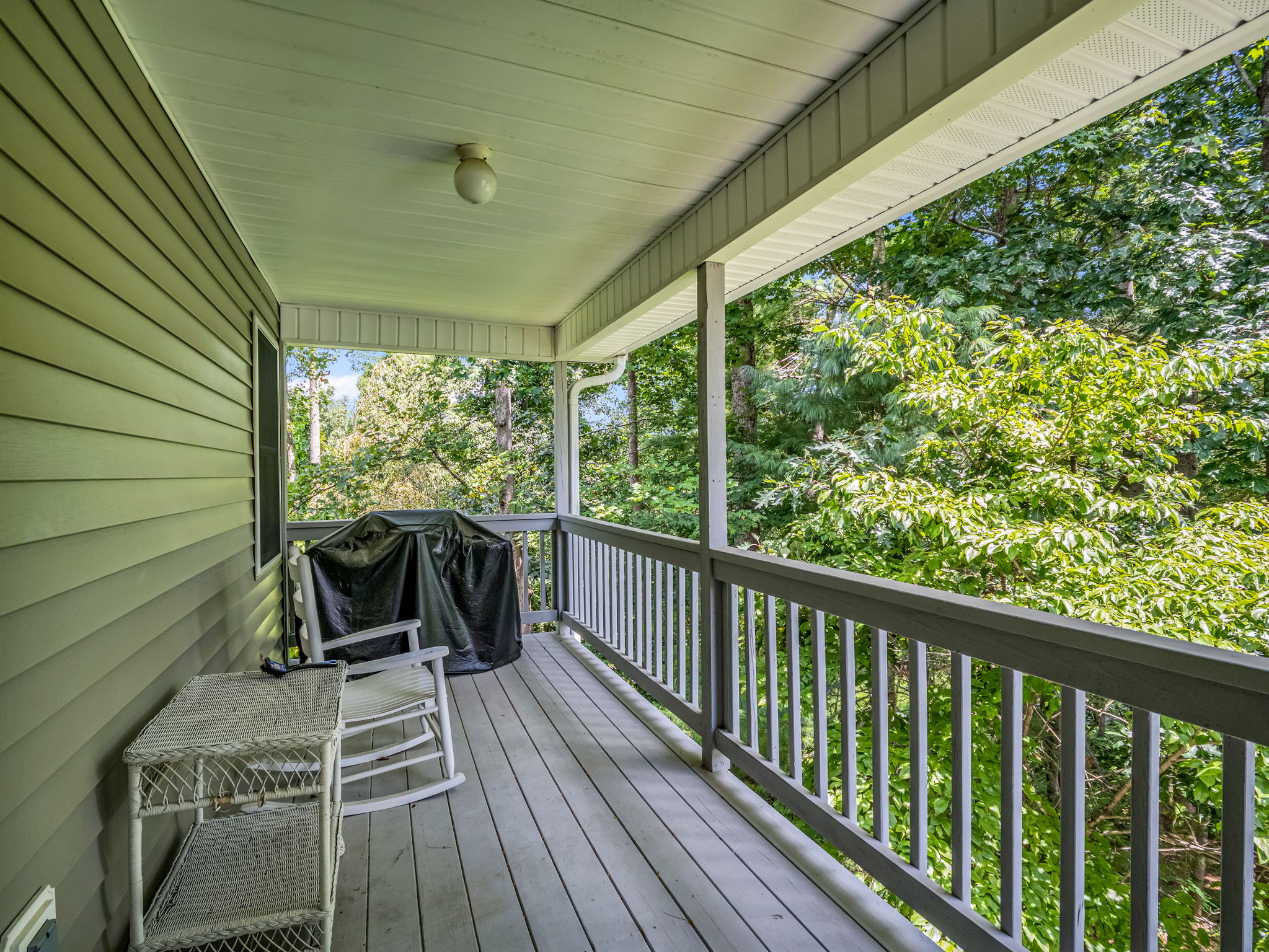 Covered deck on main level
