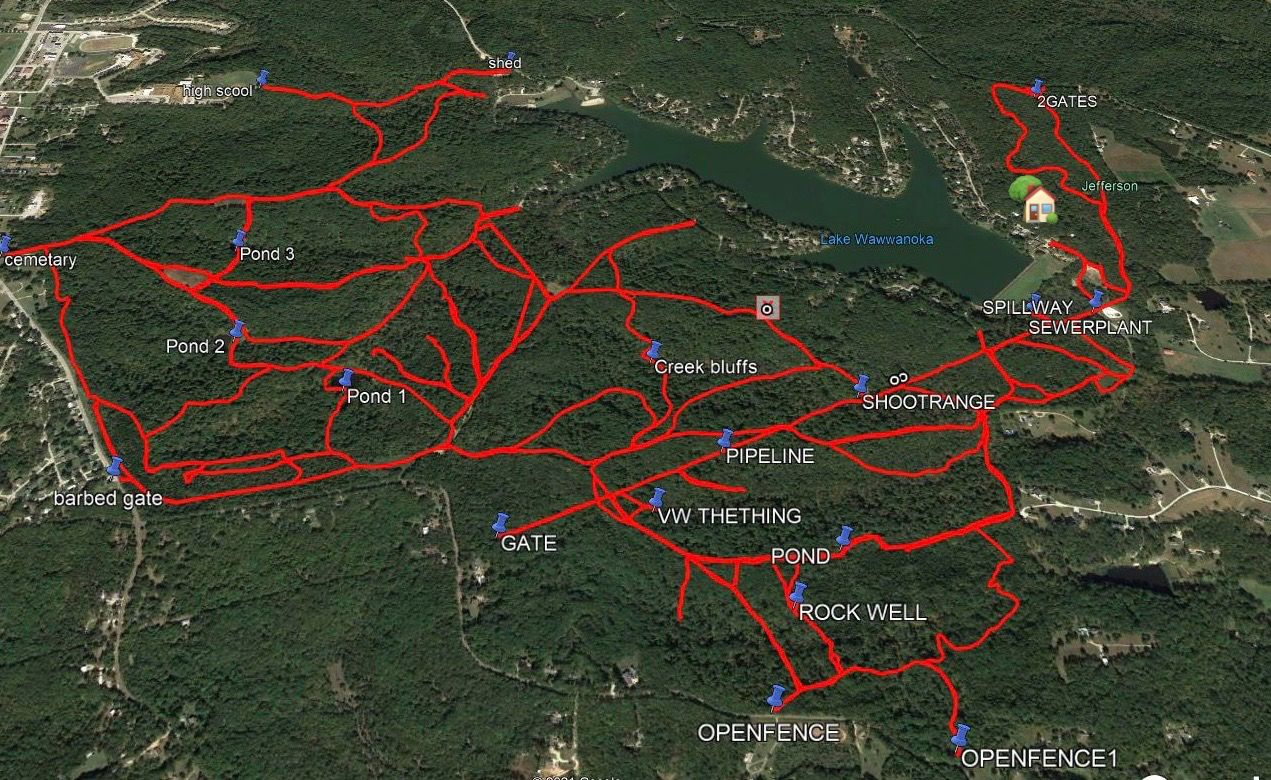 One of the most popular features of Wauwanoka?   The 750 heavily-wooded back acres with an extensive network of trails.  Hike, ATV, side-by-side, hunt!