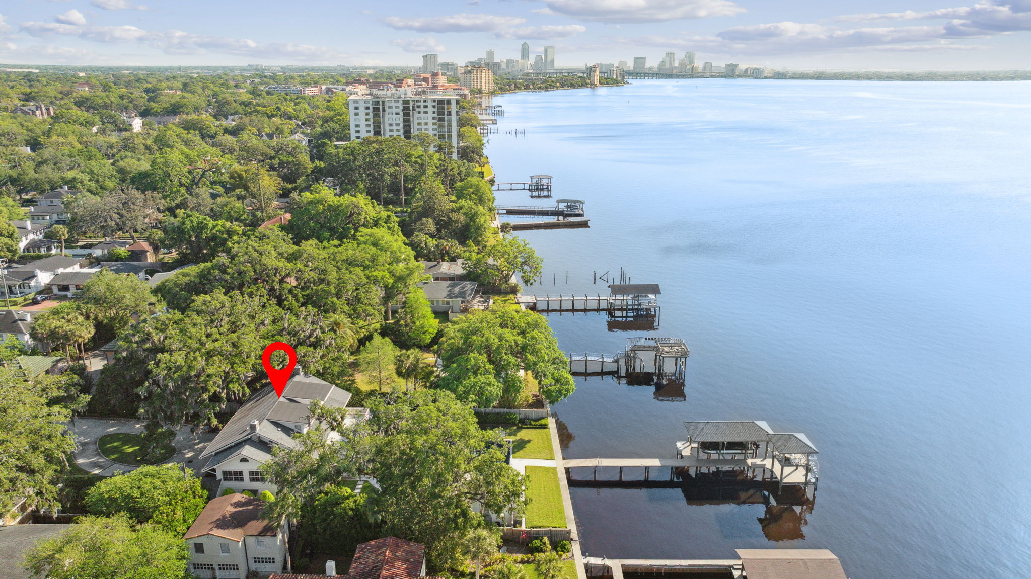 Aerial View 3110 St Johns Avenue