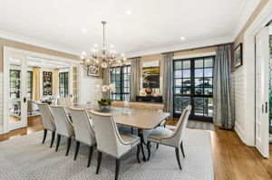 Dining Room with Pocket Doors