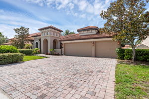 3 car garage, paver drive, plenty of parking