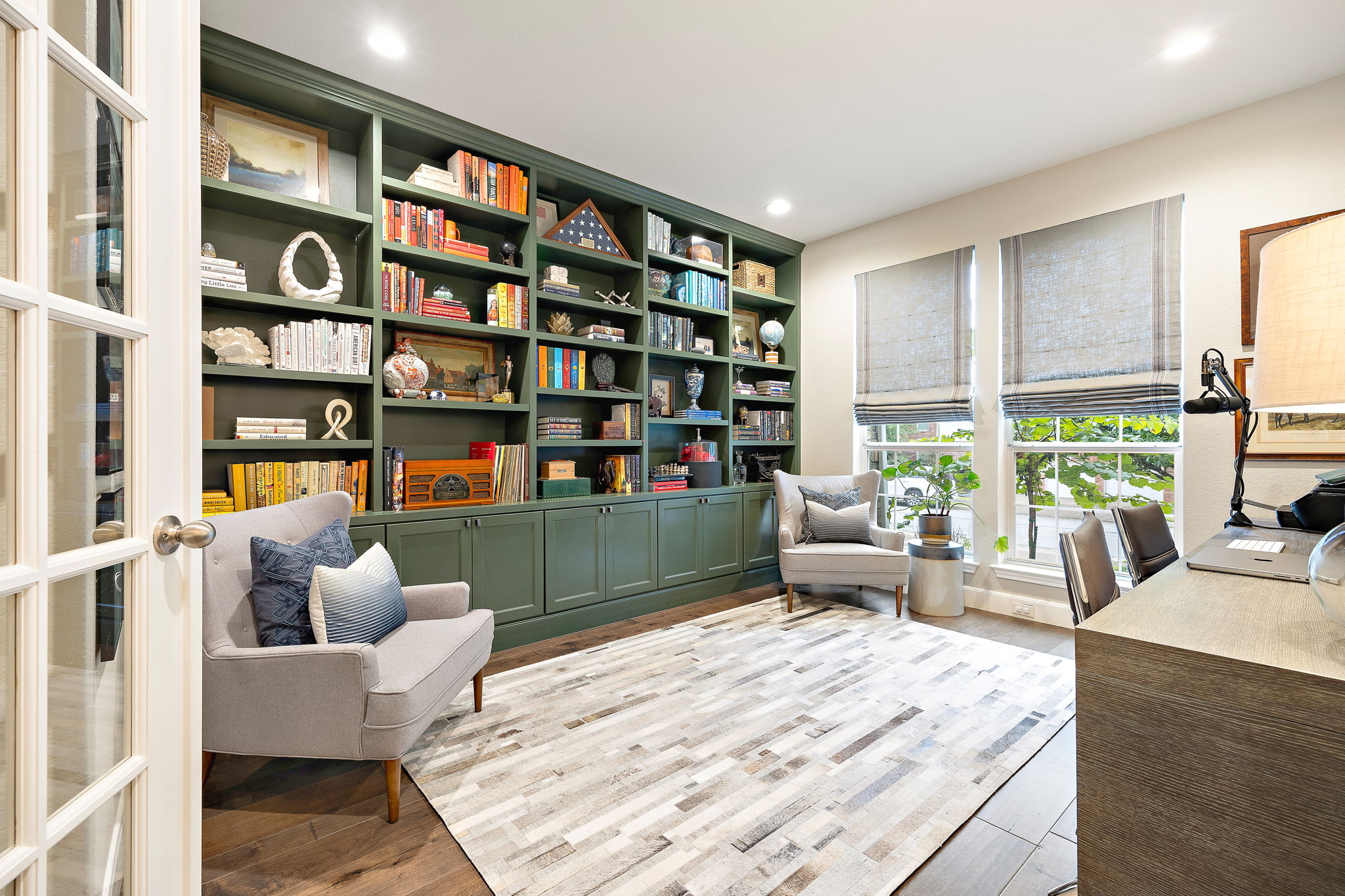 Full study at front of home