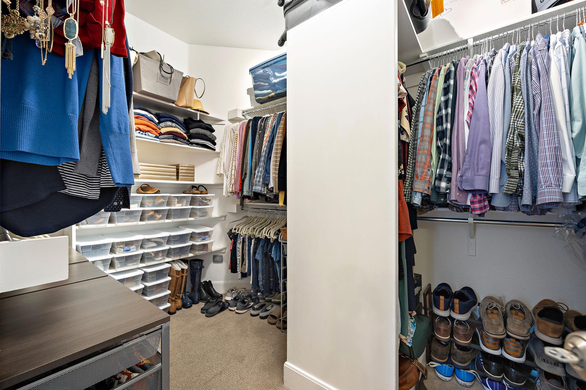 Large primary closet