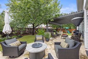 Relaxing outdoor patio