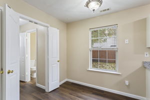 Bright breakfast nook area.