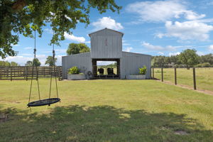 Cow barn.