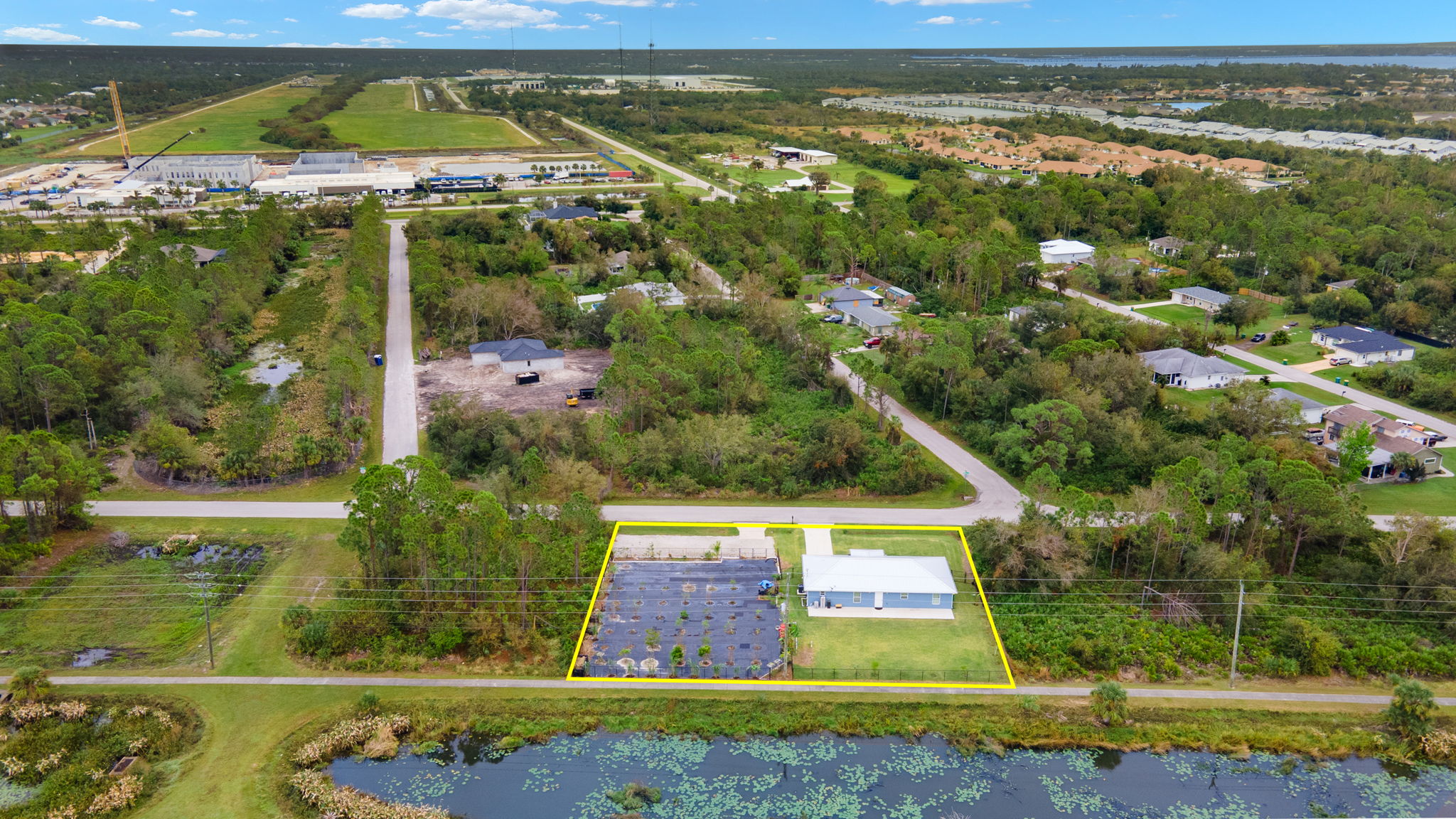 Aerial Rear Exterior 1 of 2 - lot lines