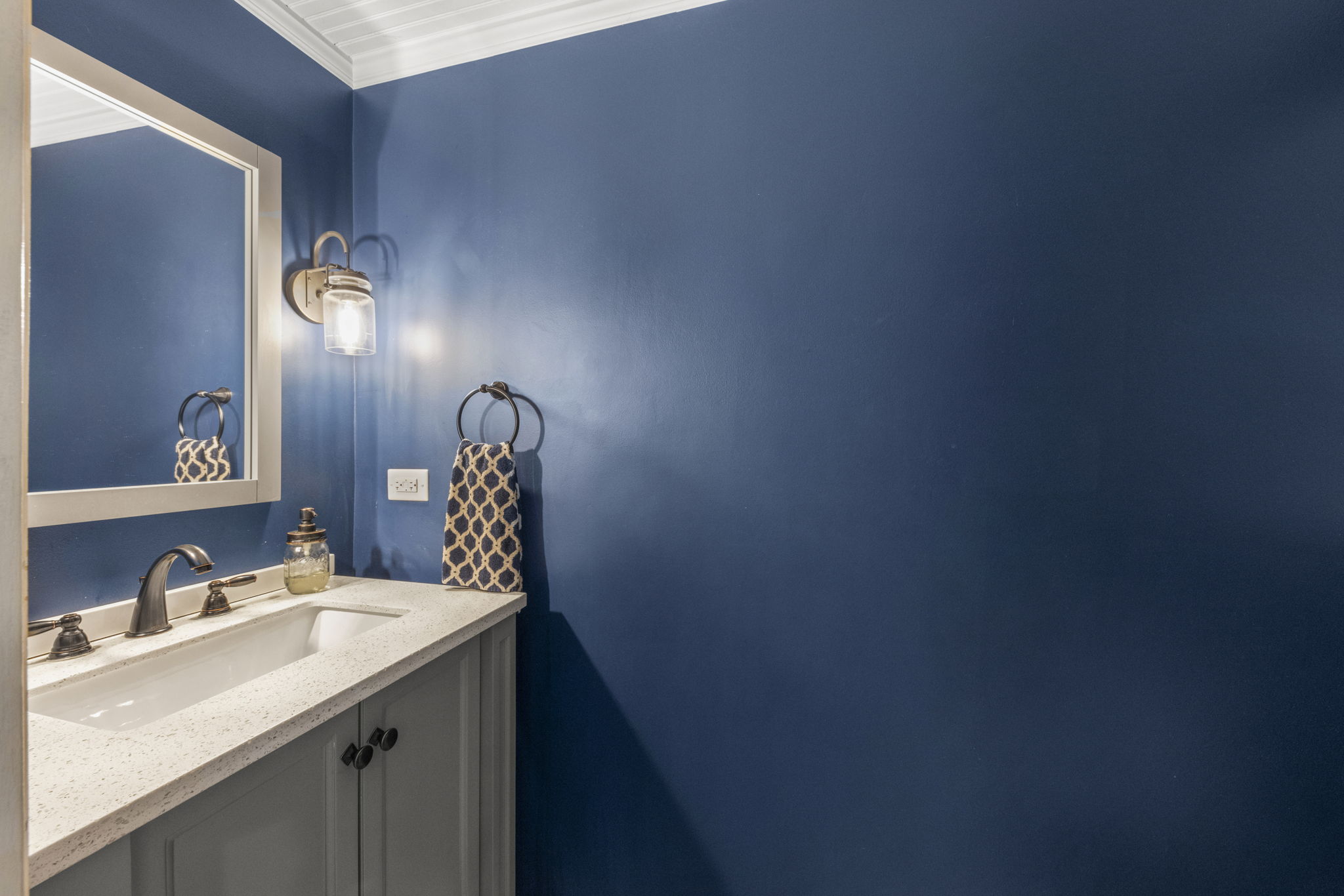 Half Bathroom in Lower Level
