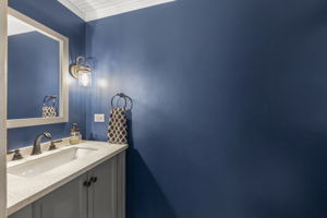 Half Bathroom in Lower Level