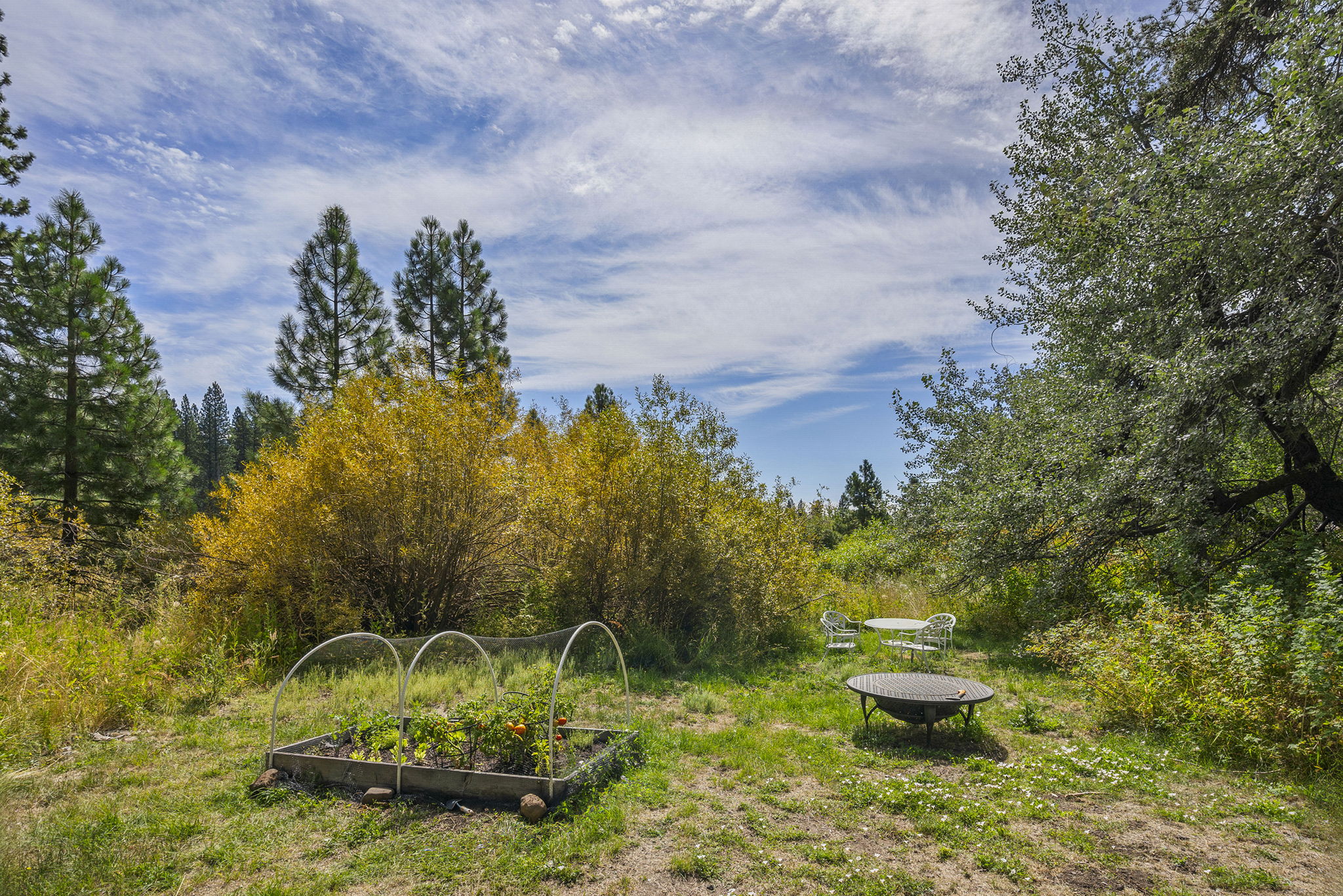 View of Garden and Adjacent Meadow