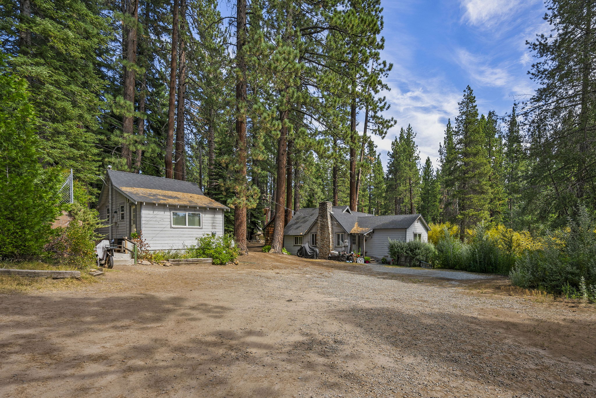 View of Studio and Two Bedroom Cabin