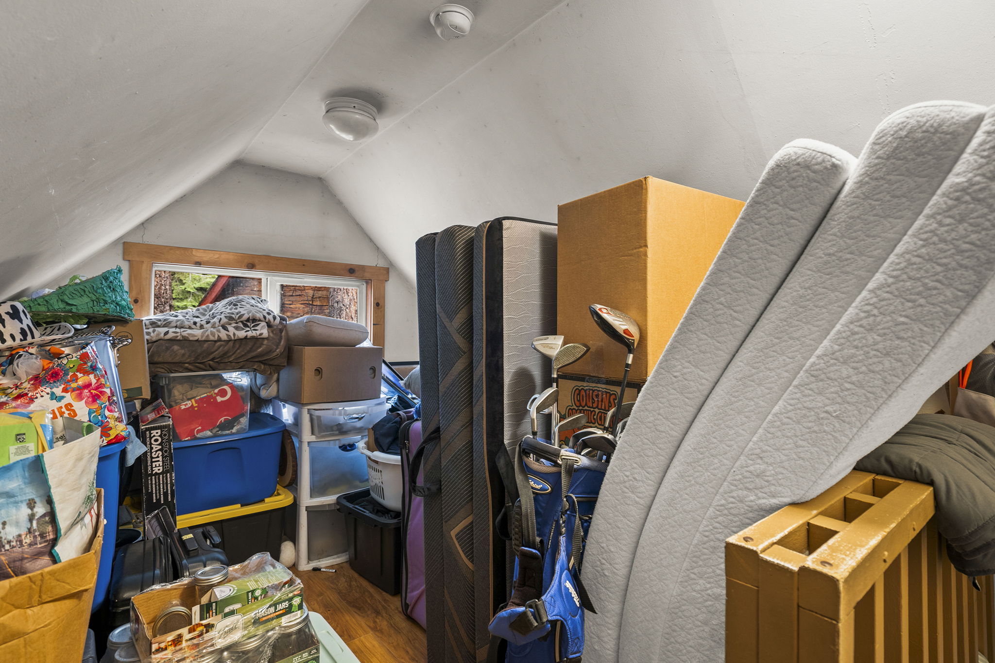 Two Bedroom Cabin Attic Space/ Storage Room