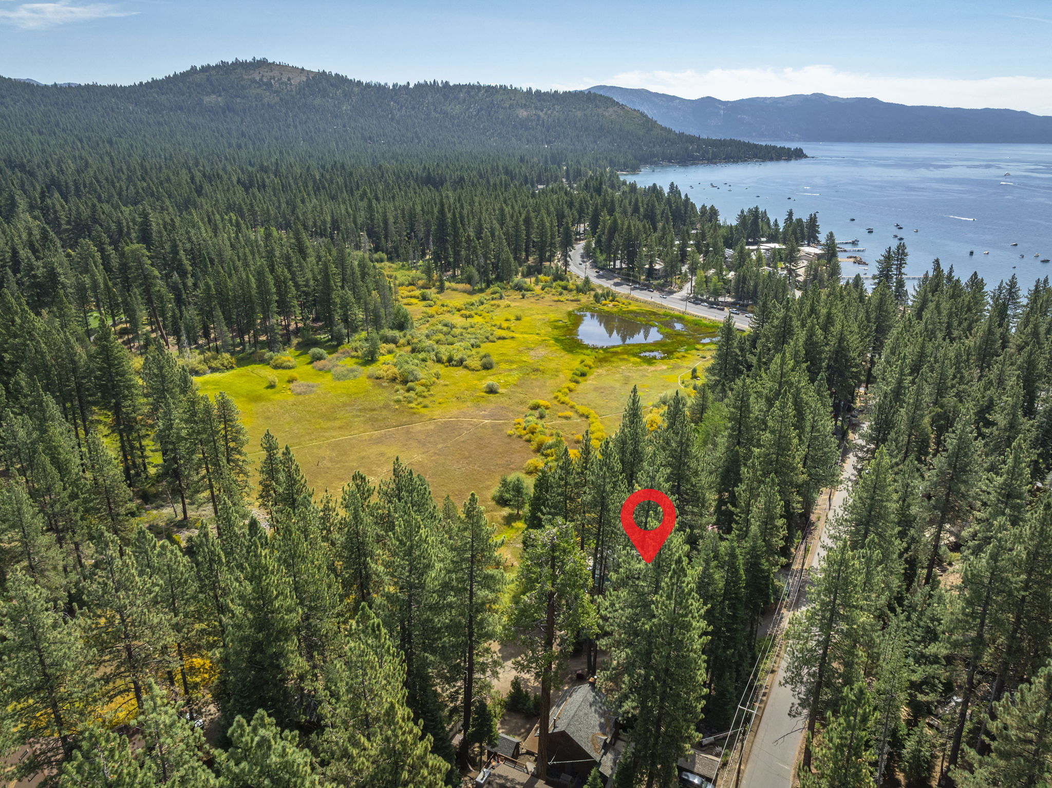 Aerial View of Setting and Close Proximity to Lake