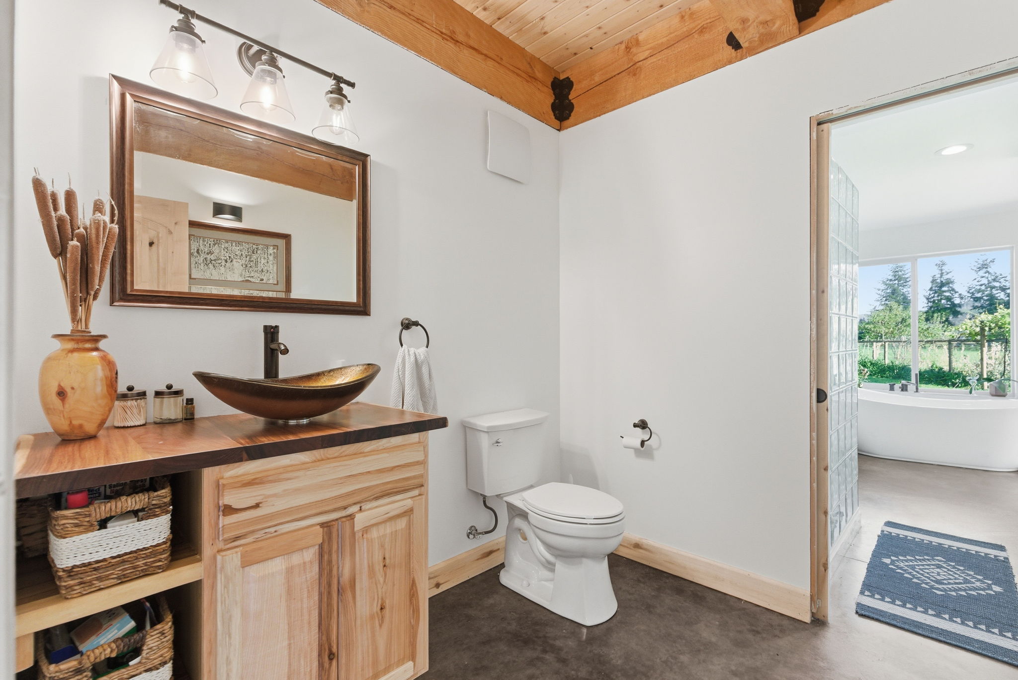 Main level guest bath (tub/shower can be closed off)