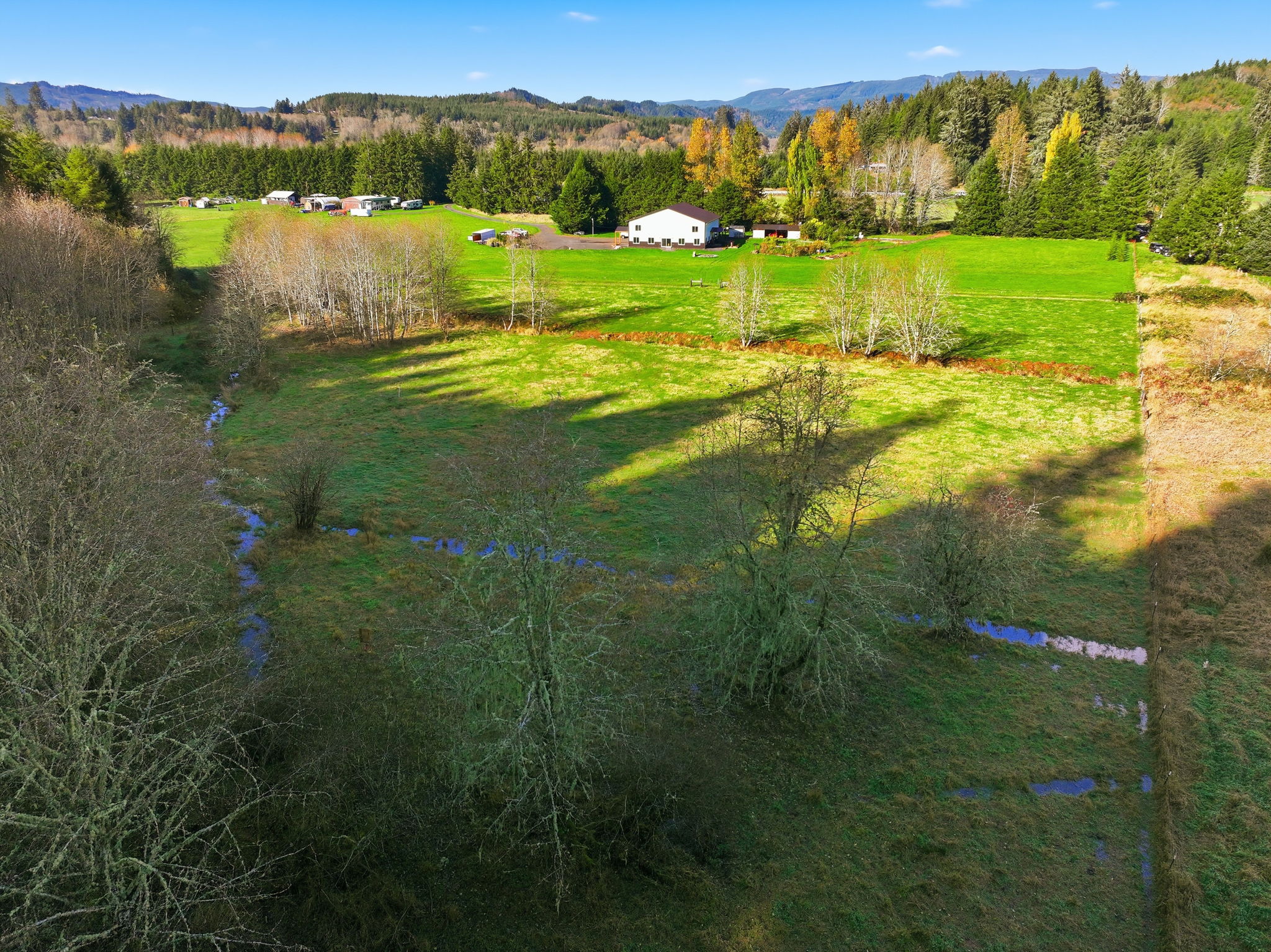 View from the back hill