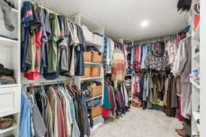 Primary walk-in closet
