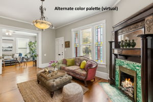 The same room with a more modern color palette.