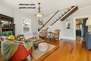 The same room with a more modern color palette.