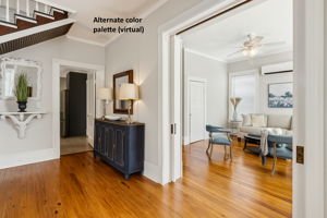 The same room with a more modern color palette.