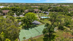 Aerial The Greens Tennis