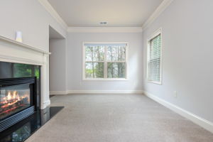 Sun room w Double sided Fireplace